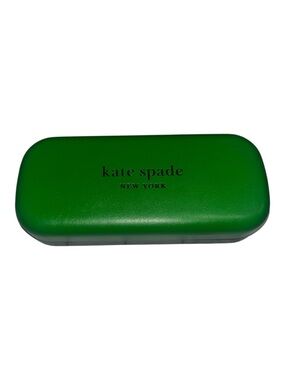 KATE SPADE Green and Black Glasses Case